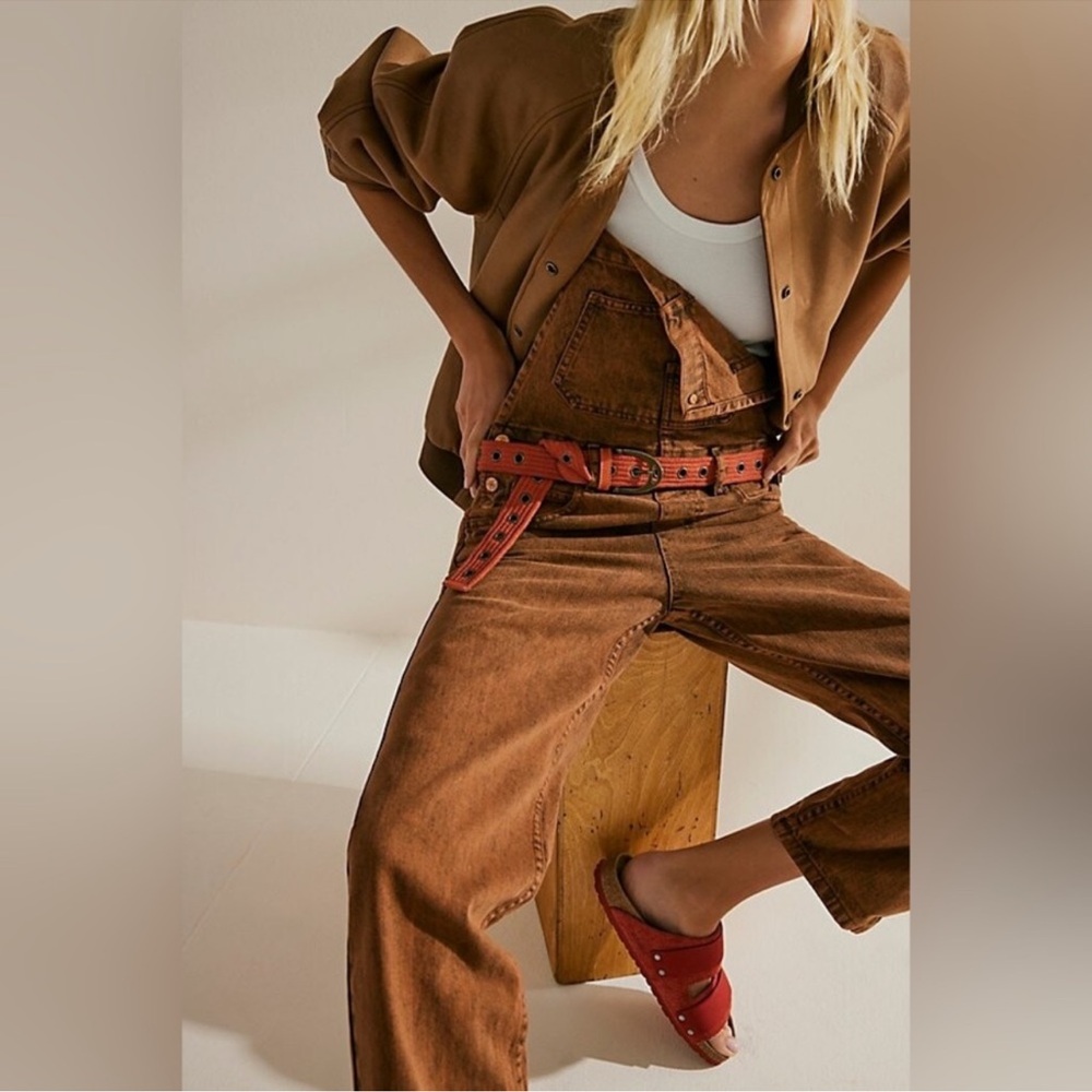 Free People Avril Grommet Belt Cinnamon / Rust Small / Medium - Picture 3 of 12